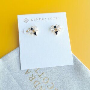 Kendra Scott Bee Gold Crystal Stud Earrings